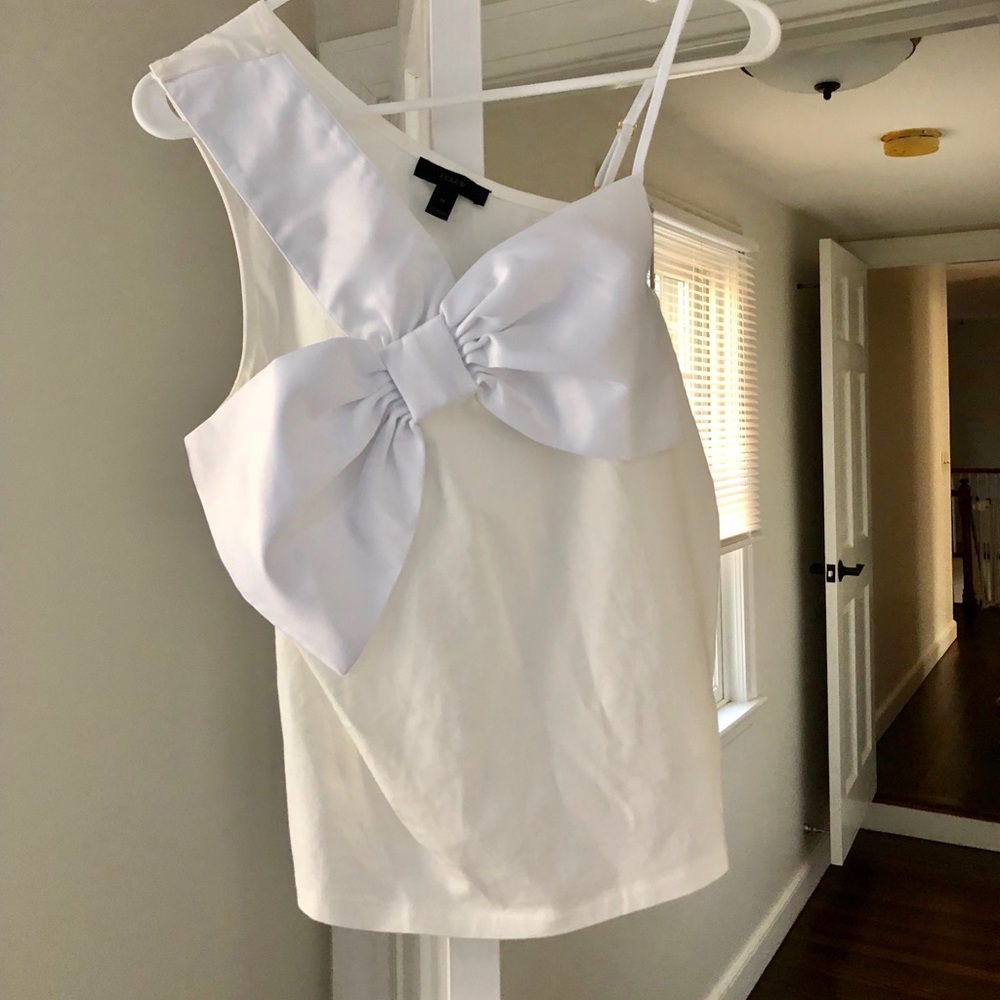 JCrew Bow Camisole in White